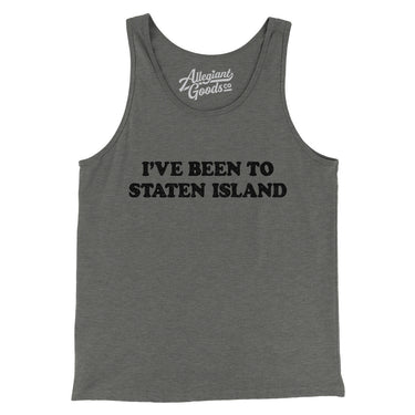 I've Been To Staten Island Men/Unisex Tank Top-Grey TriBlend-Allegiant Goods Co. Vintage Sports Apparel