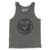 Oregon State Quarter Men/Unisex Tank Top-Grey TriBlend-Allegiant Goods Co. Vintage Sports Apparel