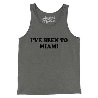 I've Been To Miami Men/Unisex Tank Top-Allegiant Goods Co. Vintage Sports Apparel