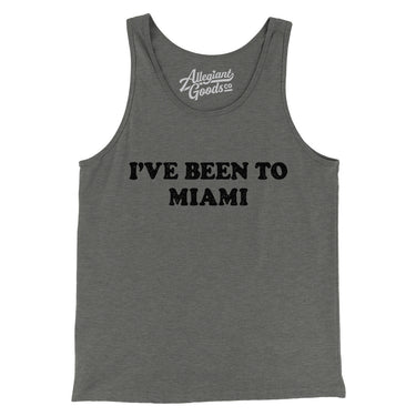I've Been To Miami Men/Unisex Tank Top-Allegiant Goods Co. Vintage Sports Apparel