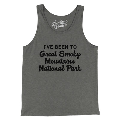 I've Been To Great Smoky Mountains National Park Men/Unisex Tank Top-Grey TriBlend-Allegiant Goods Co. Vintage Sports Apparel