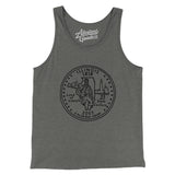 Illinois State Quarter Men/Unisex Tank Top-Grey TriBlend-Allegiant Goods Co. Vintage Sports Apparel