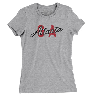 Atlanta Ga Overprinted Women's T-Shirt-Allegiant Goods Co. Vintage Sports Apparel