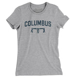 Columbus Cycling Women's T-Shirt-Heather Grey-Allegiant Goods Co. Vintage Sports Apparel