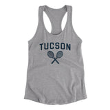 Tucson Tennis Women's Racerback Tank-Heather Grey-Allegiant Goods Co. Vintage Sports Apparel