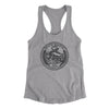 South Dakota State Quarter Women's Racerback Tank-Heather Grey-Allegiant Goods Co. Vintage Sports Apparel