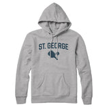 St. George Pickleball Hoodie-Heather Grey-Allegiant Goods Co. Vintage Sports Apparel