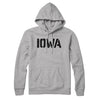 Iowa Military Stencil Hoodie-Heather Grey-Allegiant Goods Co. Vintage Sports Apparel