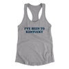 I've Been To Kentucky Women's Racerback Tank-Heather Grey-Allegiant Goods Co. Vintage Sports Apparel