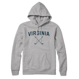 Virginia Golf Hoodie-Heather Grey-Allegiant Goods Co. Vintage Sports Apparel
