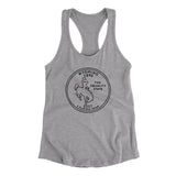Wyoming State Quarter Women's Racerback Tank-Allegiant Goods Co. Vintage Sports Apparel