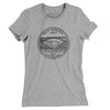 West Virginia State Quarter Women's T-Shirt-Heather Grey-Allegiant Goods Co. Vintage Sports Apparel