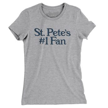 St Pete's Number 1 Fan Women's T-Shirt-Allegiant Goods Co. Vintage Sports Apparel