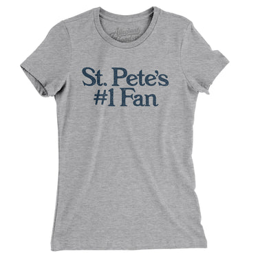 St Pete's Number 1 Fan Women's T-Shirt-Allegiant Goods Co. Vintage Sports Apparel