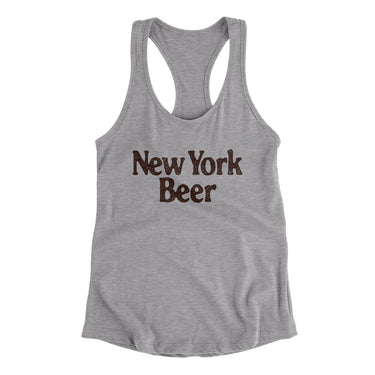 New York Beer Women's Racerback Tank-Allegiant Goods Co. Vintage Sports Apparel