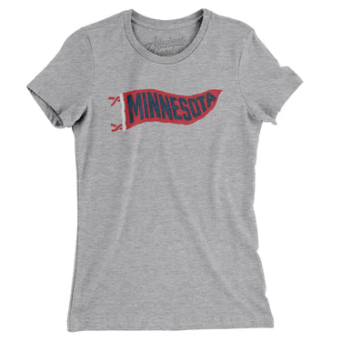Minnesota Pennant Women's T-Shirt-Allegiant Goods Co. Vintage Sports Apparel