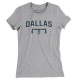 Dallas Cycling Women's T-Shirt-Heather Grey-Allegiant Goods Co. Vintage Sports Apparel