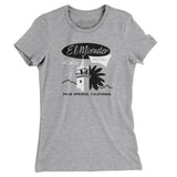 El Mirador Hotel Palm Springs Women's T-Shirt-Heather Grey-Allegiant Goods Co. Vintage Sports Apparel