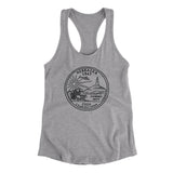 Nebraska State Quarter Women's Racerback Tank-Allegiant Goods Co. Vintage Sports Apparel