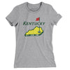 Kentucky Golf Women's T-Shirt-Heather Grey-Allegiant Goods Co. Vintage Sports Apparel