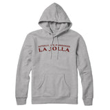Actually It's Pronounced La Jolla Hoodie-Heather Grey-Allegiant Goods Co. Vintage Sports Apparel