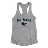 Greenville Pickleball Women's Racerback Tank-Heather Grey-Allegiant Goods Co. Vintage Sports Apparel