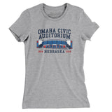Omaha Civic Auditorium Women's T-Shirt-Allegiant Goods Co. Vintage Sports Apparel