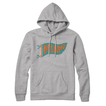 Miami Pennant Hoodie-Allegiant Goods Co. Vintage Sports Apparel