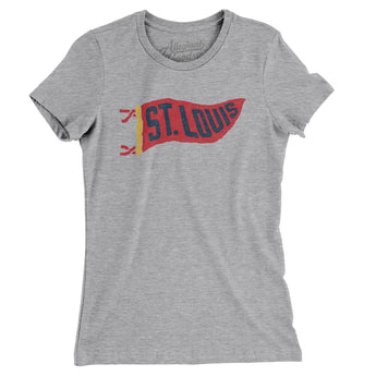 St Louis Pennant Women's T-Shirt-Allegiant Goods Co. Vintage Sports Apparel