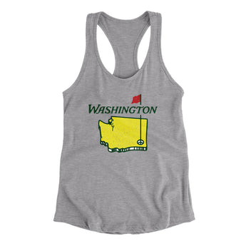 Washington Golf Women's Racerback Tank-Allegiant Goods Co. Vintage Sports Apparel
