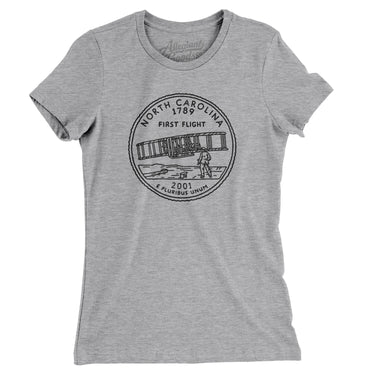 North Carolina State Quarter Women's T-Shirt-Allegiant Goods Co. Vintage Sports Apparel