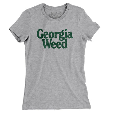 Georgia Weed Women's T-Shirt-Heather Grey-Allegiant Goods Co. Vintage Sports Apparel