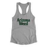 Arizona Weed Women's Racerback Tank-Heather Grey-Allegiant Goods Co. Vintage Sports Apparel