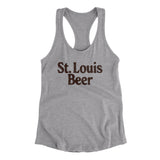 St. Louis Beer Women's Racerback Tank-Allegiant Goods Co. Vintage Sports Apparel