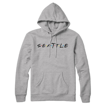 Seattle Friends Hoodie-Heather Grey-Allegiant Goods Co. Vintage Sports Apparel