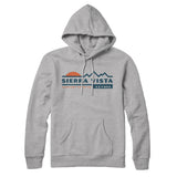 Sierra Vista Mountain Sunset Hoodie-Heather Grey-Allegiant Goods Co. Vintage Sports Apparel