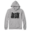 Oregon State Shape Text Hoodie-Heather Grey-Allegiant Goods Co. Vintage Sports Apparel
