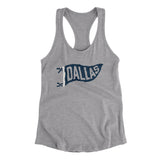 Dallas Pennant Women's Racerback Tank-Allegiant Goods Co. Vintage Sports Apparel