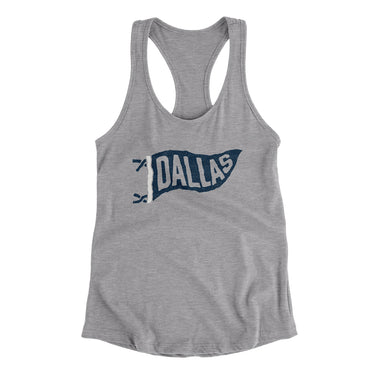 Dallas Pennant Women's Racerback Tank-Allegiant Goods Co. Vintage Sports Apparel