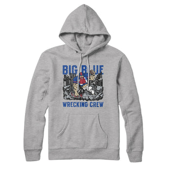 Big Blue Wrecking Crew Hoodie-Allegiant Goods Co. Vintage Sports Apparel