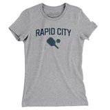 Rapid City Pickleball Women's T-Shirt-Heather Grey-Allegiant Goods Co. Vintage Sports Apparel