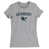 Vermont Pickleball Women's T-Shirt-Heather Grey-Allegiant Goods Co. Vintage Sports Apparel