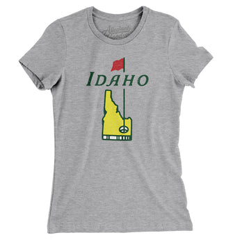 Idaho Golf Women's T-Shirt-Heather Grey-Allegiant Goods Co. Vintage Sports Apparel