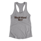 Rhode Island Beer Women's Racerback Tank-Heather Grey-Allegiant Goods Co. Vintage Sports Apparel