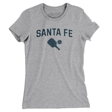Santa Fe Pickleball Women's T-Shirt-Heather Grey-Allegiant Goods Co. Vintage Sports Apparel