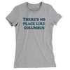There's No Place Like Columbus Women's T-Shirt-Heather Grey-Allegiant Goods Co. Vintage Sports Apparel