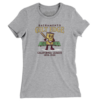 Sacramento Gilt Edge Women's T-Shirt-Allegiant Goods Co. Vintage Sports Apparel
