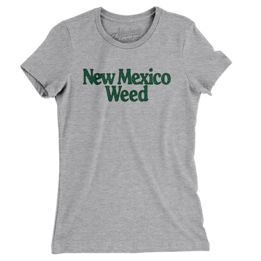 New Mexico Weed Women's T-Shirt-Heather Grey-Allegiant Goods Co. Vintage Sports Apparel