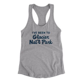 I've Been To Glacier National Park Women's Racerback Tank-Allegiant Goods Co. Vintage Sports Apparel