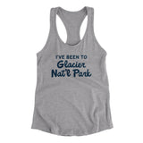 I've Been To Glacier National Park Women's Racerback Tank-Allegiant Goods Co. Vintage Sports Apparel